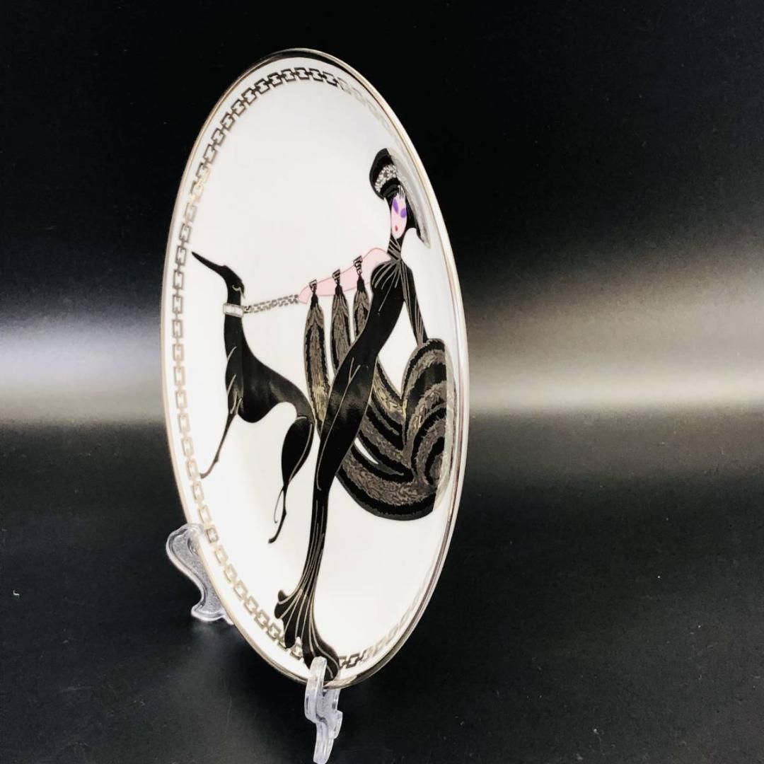 フランクリンミント エルテ （Erte）『 SYMDHONY IN BLACK 』 陶器