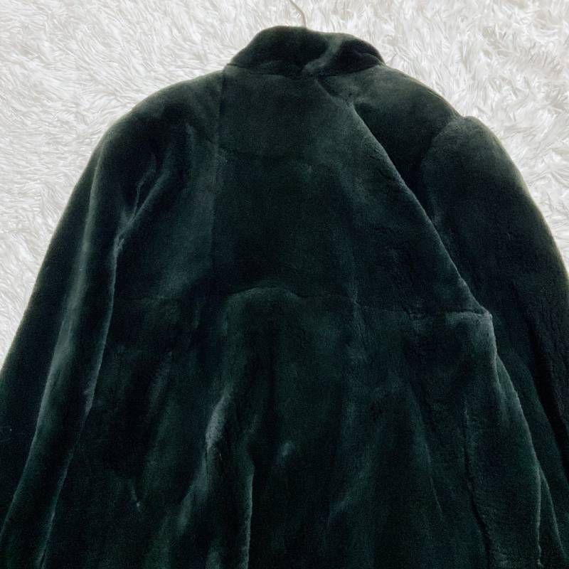 希少カラー美品! SAGA MINK 銀サガ シェアードミンク ダークグリーン SAGA MINK サガミンク シェアードミンク 銀サガ 最高級 リアルファー