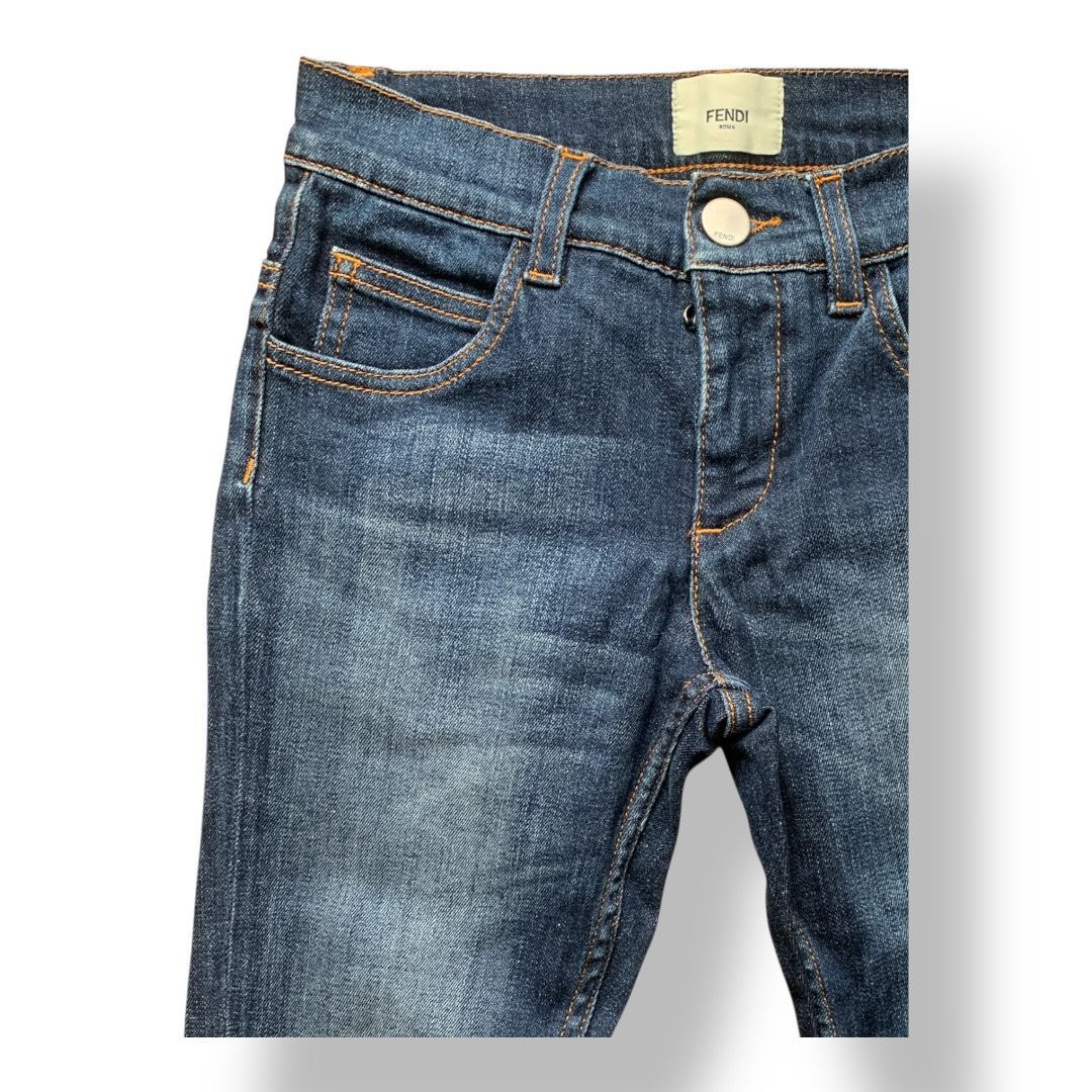  FENDI フェンディ モンスターデニム インディゴブルー色 8 Aサイズ キッズパンツ 管理SK 472 その他 キッズ服(100cm~)