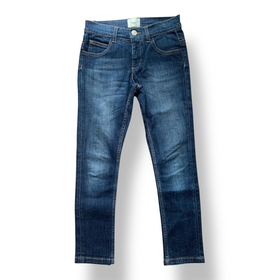 FENDI フェンディ モンスターデニム インディゴブルー色 8 Aサイズ キッズパンツ 管理SK 472