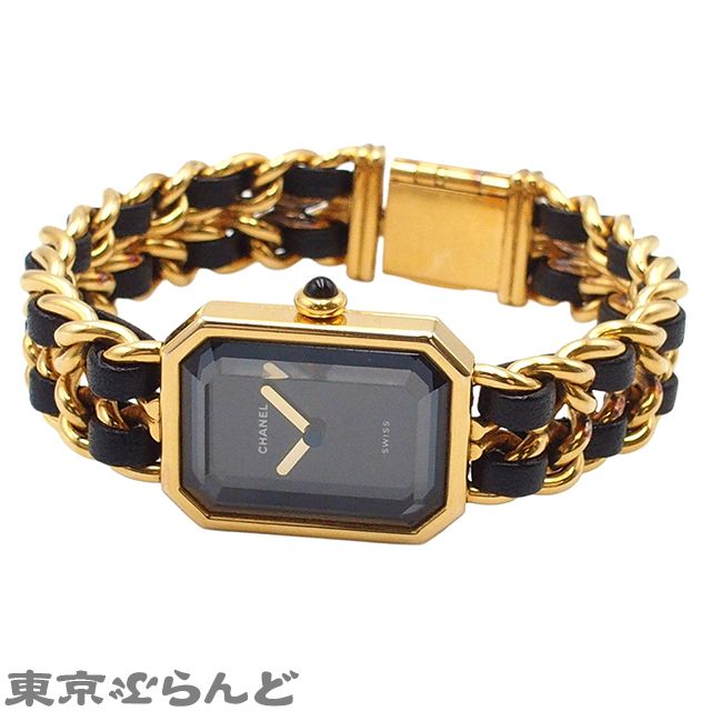 シャネル CHANEL プルミエール H 0001 ブラック ステンレススチール レザー L 腕時計 レディース クォーツ