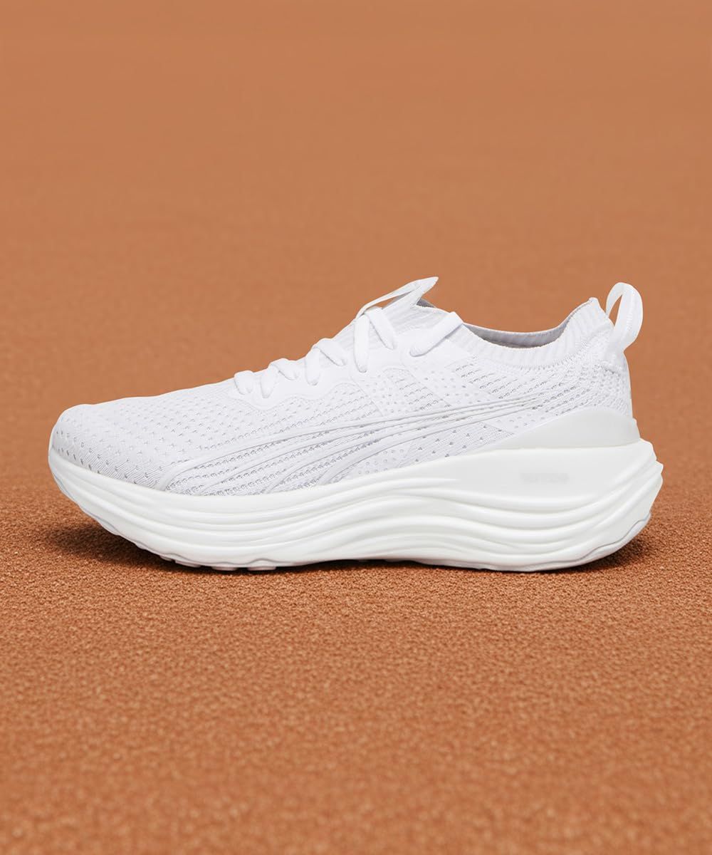 プーマ ランニングシューズ フォーエバーラン ニトロ ニット ウィメンズ 379140 24年秋冬カラー ホワイト|フェザー グレー 01 23.0 cm