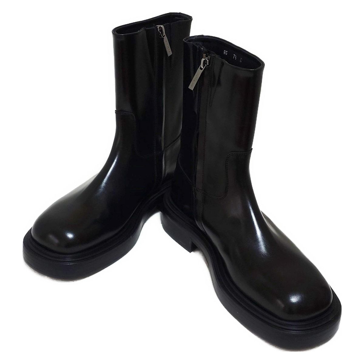 SalvatoreFerragamo サルバトーレフェラガモ ブーツ 7 1 2 C レディース - 黒 レザー