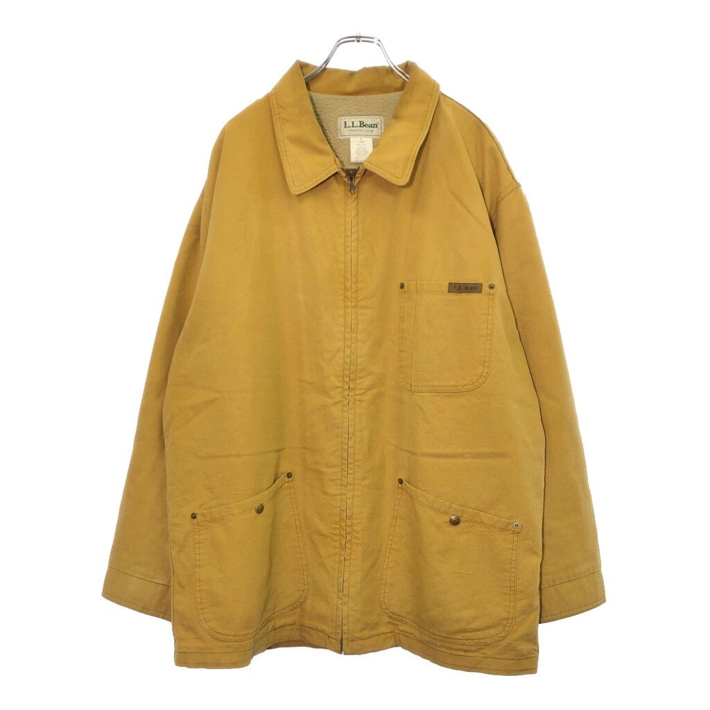 90年代 L Bean エルエルビーン ダックジャケット アウトドア ライトブラウン メンズ XL 古着 V 8200