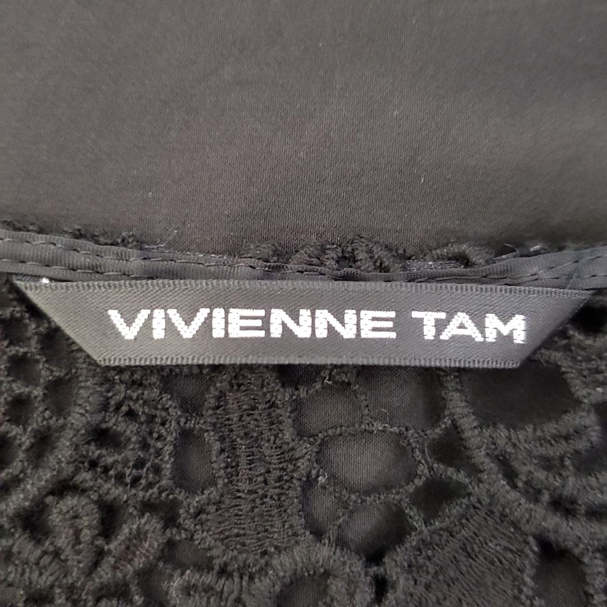 超美品 ヴィヴィアンタム レース ジャージー ドッキング ワンピース サイズ1 VIVIENNE TAM(ヴィヴィアンタム) ワンピース サイズ0 XS レディース美