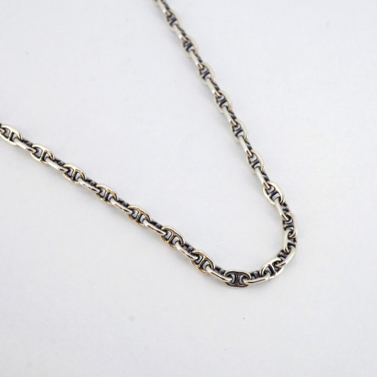 5jpb0095】エルメス ネックレス セリエ ミニシェーヌダンクル シルバー