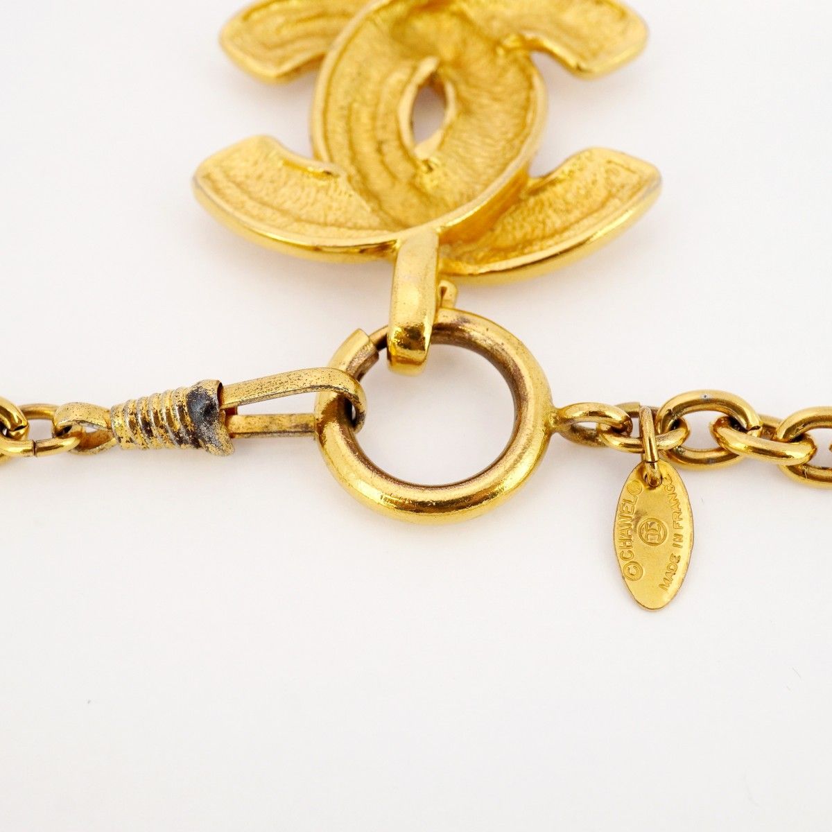 5jpb0117】シャネル ネックレス ヴィンテージ ココマーク マトラッセ