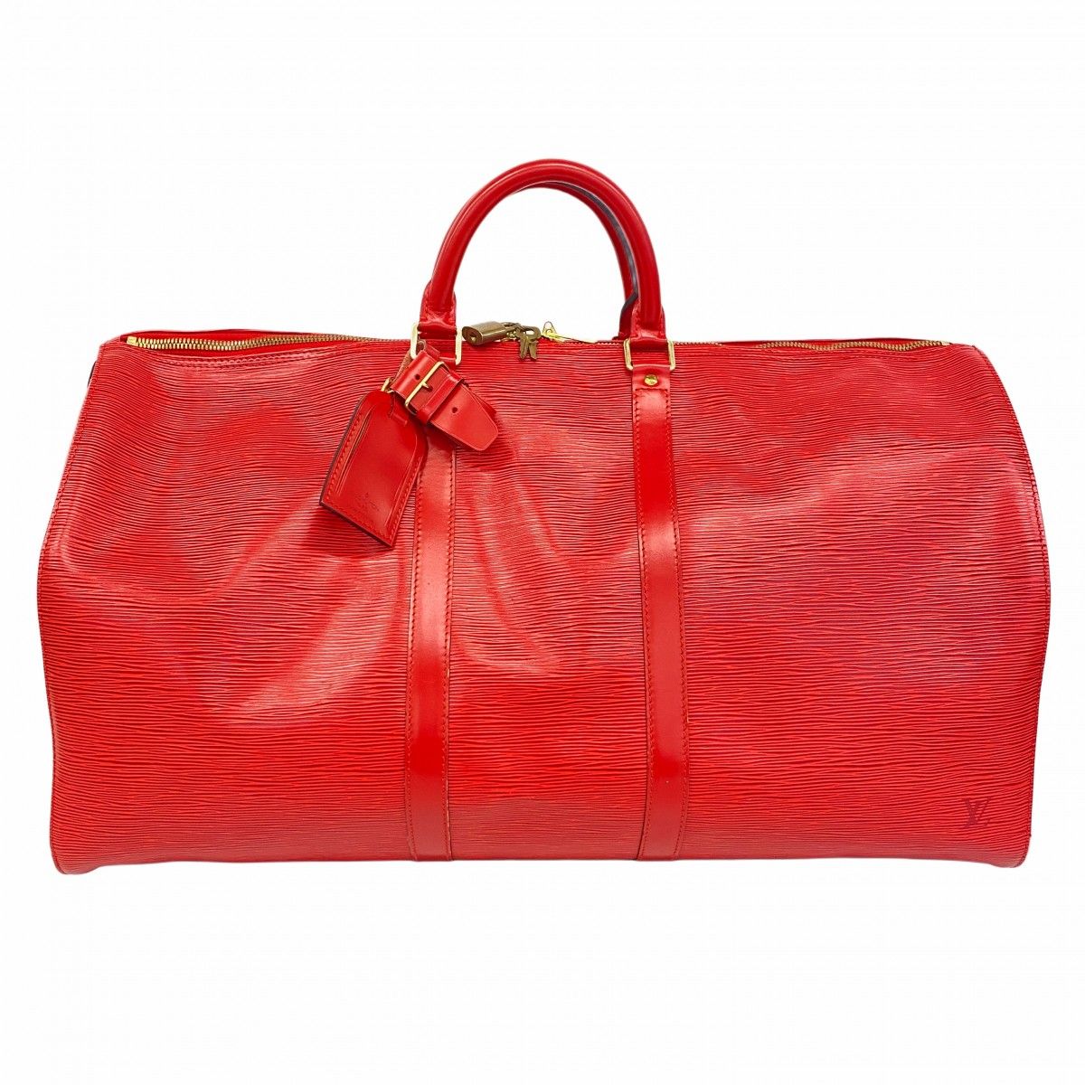 5 pb 2050 ルイヴィトン ボストンバッグ エピ キーポル55 M 42957 カスティリアンレッド メンズ レディース ユニセックス