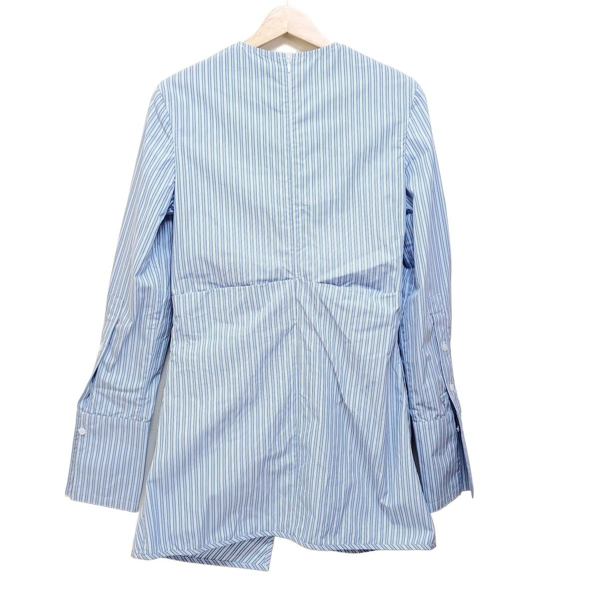 NACKIYE ナキエ チュニック サイズ36 S レディース - ライトブルー×白 長袖 ストライプ