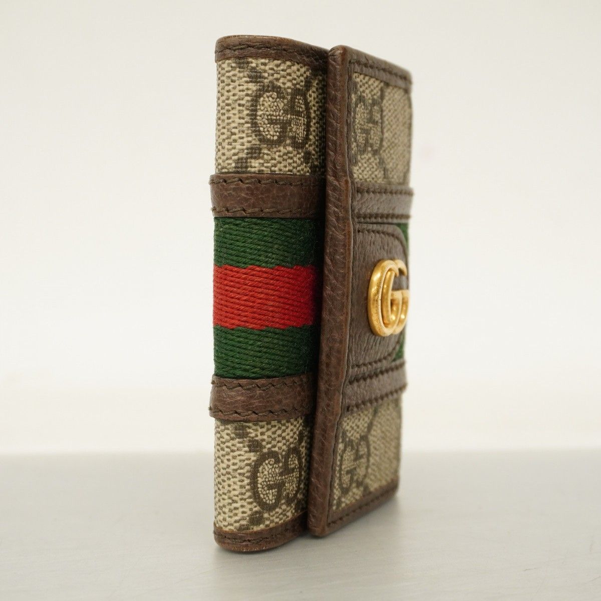 5pb2091】グッチ キーケース オフィディア 603732 PVC ブラウン【中古