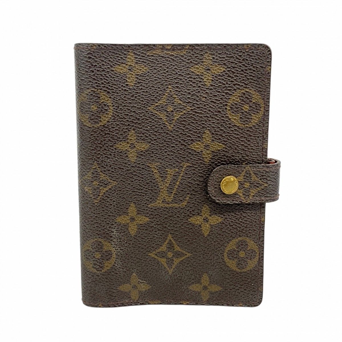 5pb2226 ルイヴィトン 手帳カバー モノグラム アジェンダPM R20005 ブラウン メンズ レディース ユニセックス