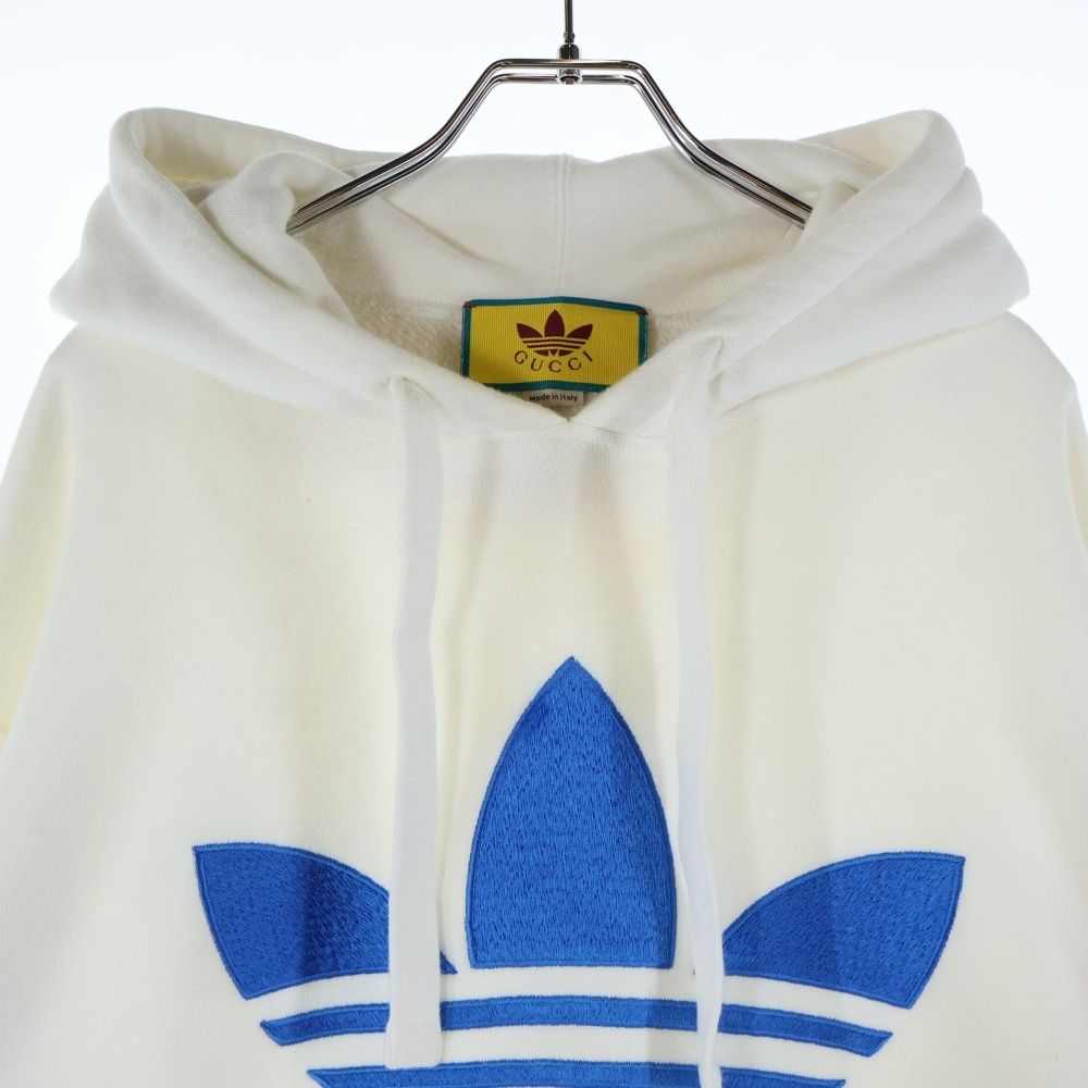 アディダス×グッチ　パーカー　白 GUCCI Adidas グッチ アディダス コットン Hoodie フーディー (GUCCI