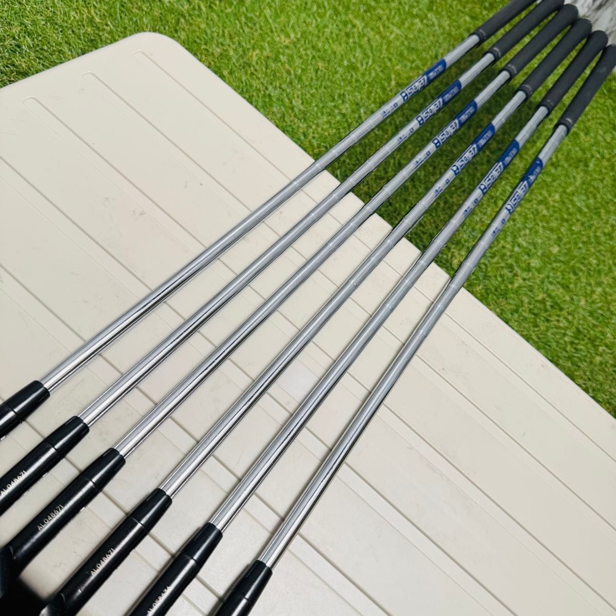 良品】ピン G710 黒ドット メンズアイアンセット 5本 スチール S