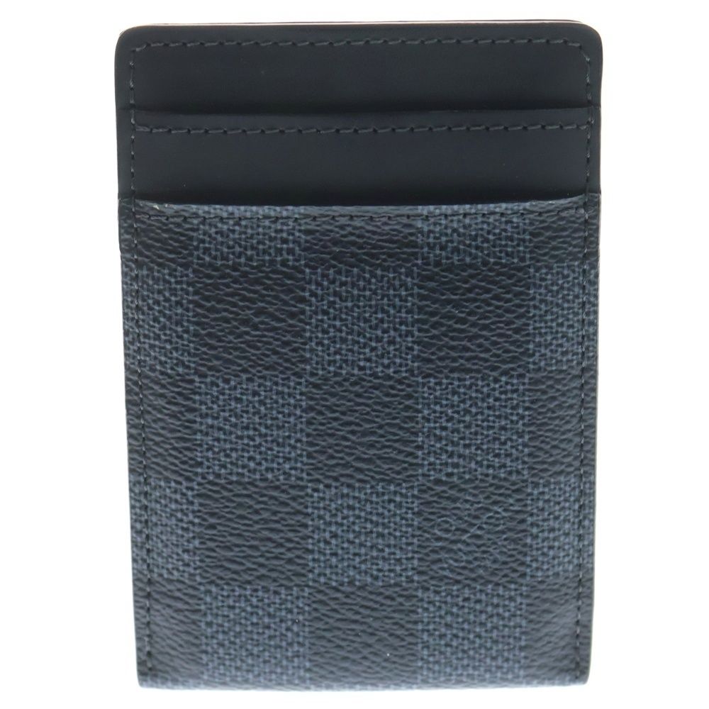 LOUIS VUITTON ルイヴィトン ダミエ コバルト ポルトカントパンス クリップ パスケース ブラック PVC N 63217