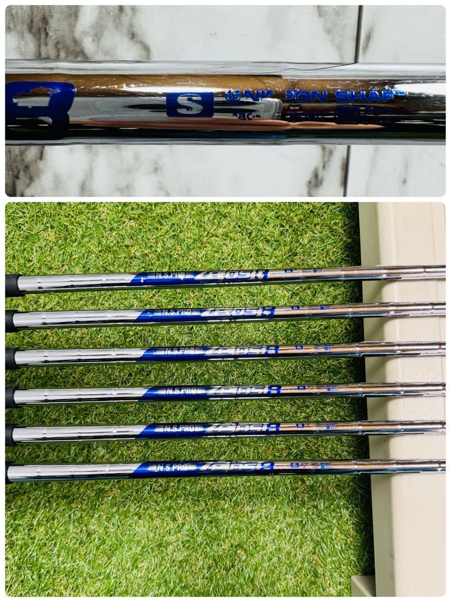 良品】ピン G710 黒ドット メンズアイアンセット 5本 スチール S