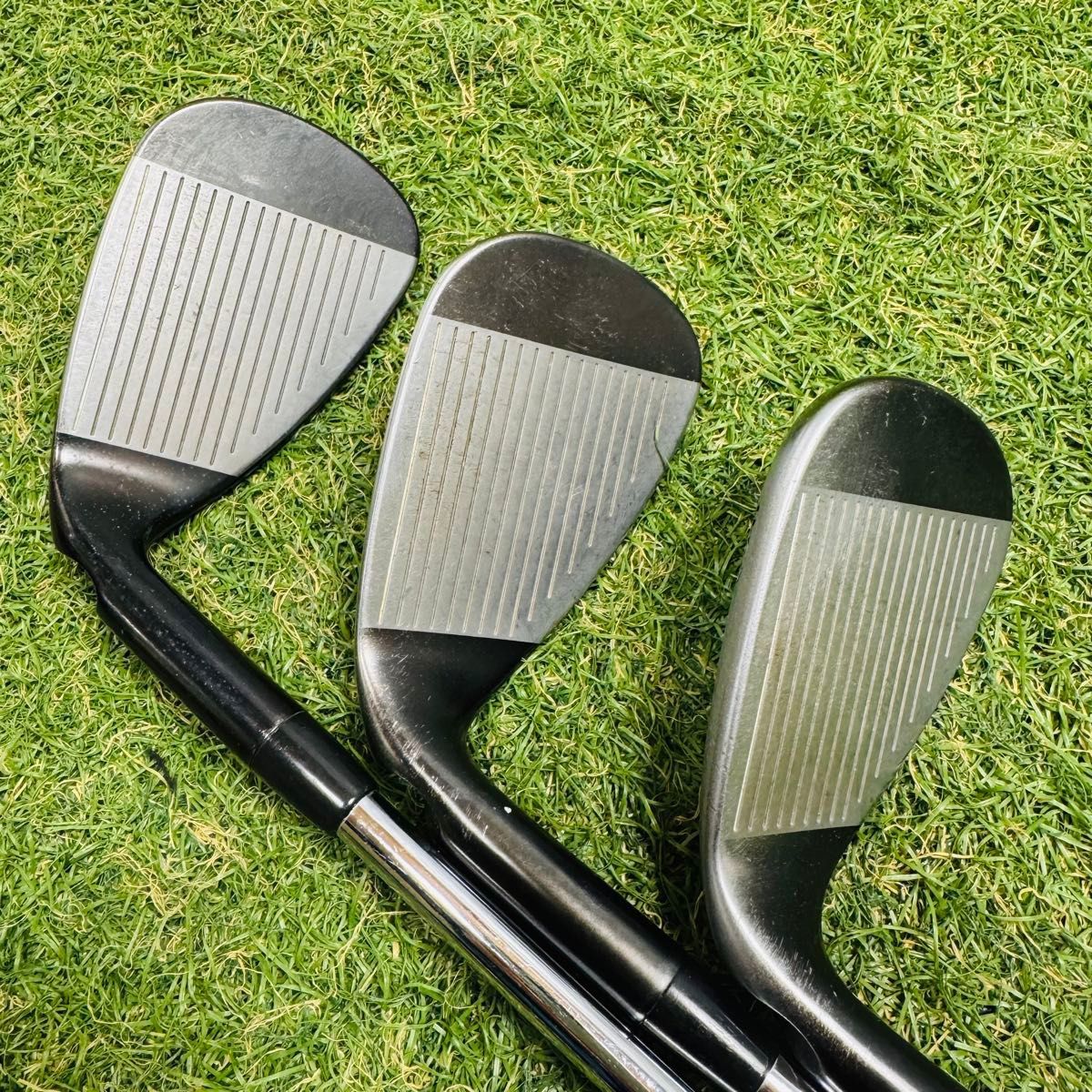 良品】ピン G710 黒ドット メンズアイアンセット 5本 スチール S
