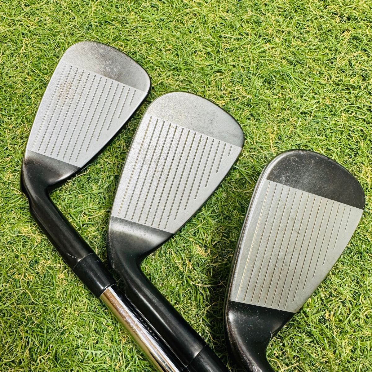 良品】ピン G710 黒ドット メンズアイアンセット 5本 スチール S