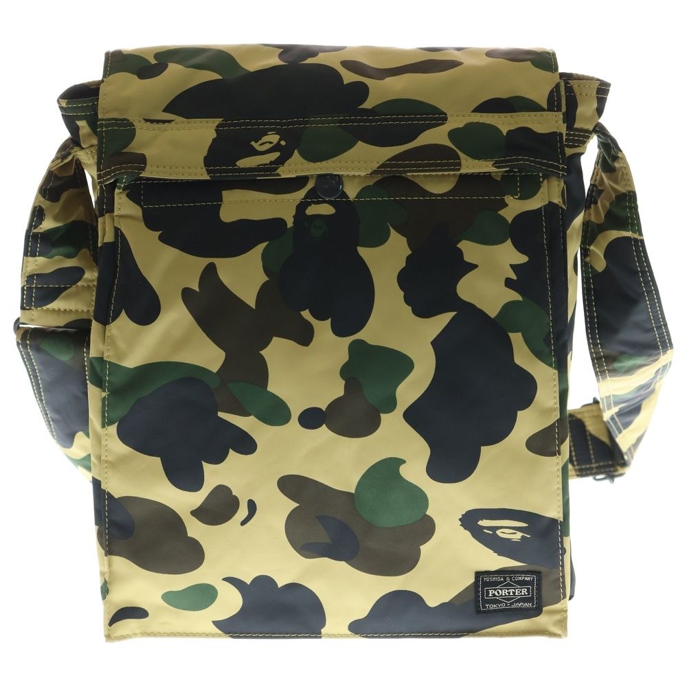 19 極美品　PORTER ポーター　エイプ　カモフラージュ ショルダーS A BATHING APE (アベイシングエイプ) ×PORTER ポーター 初期 猿迷彩