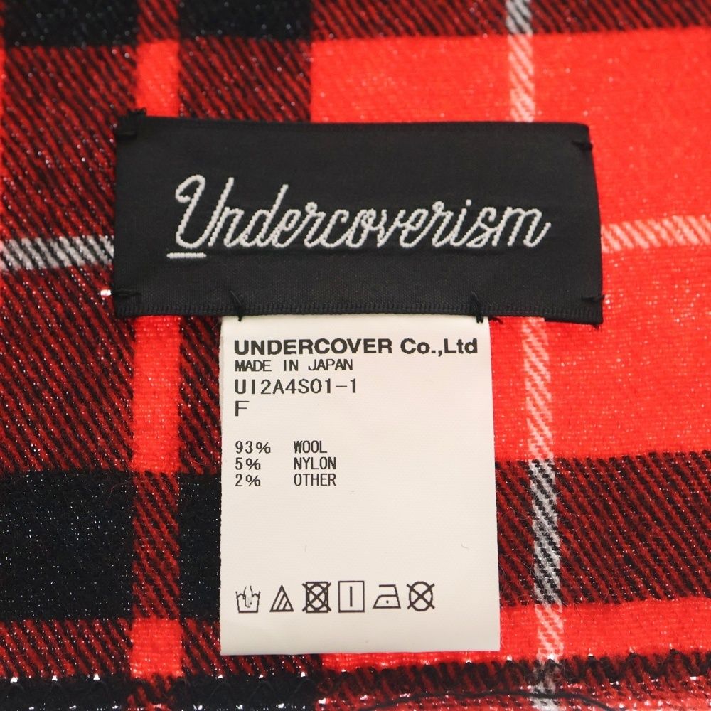 UNDERCOVER 腰巻きストールレッドタータンチェック　アンダーカバー UNDERCOVER 腰巻きストールレッドタータンチェック アンダーカバー