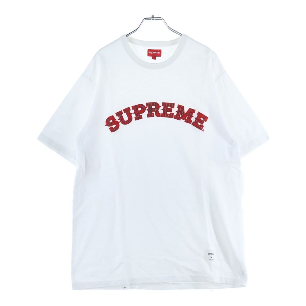 SUPREME (シュプリーム) 20AW Plaid Applique S/S Top プレイド