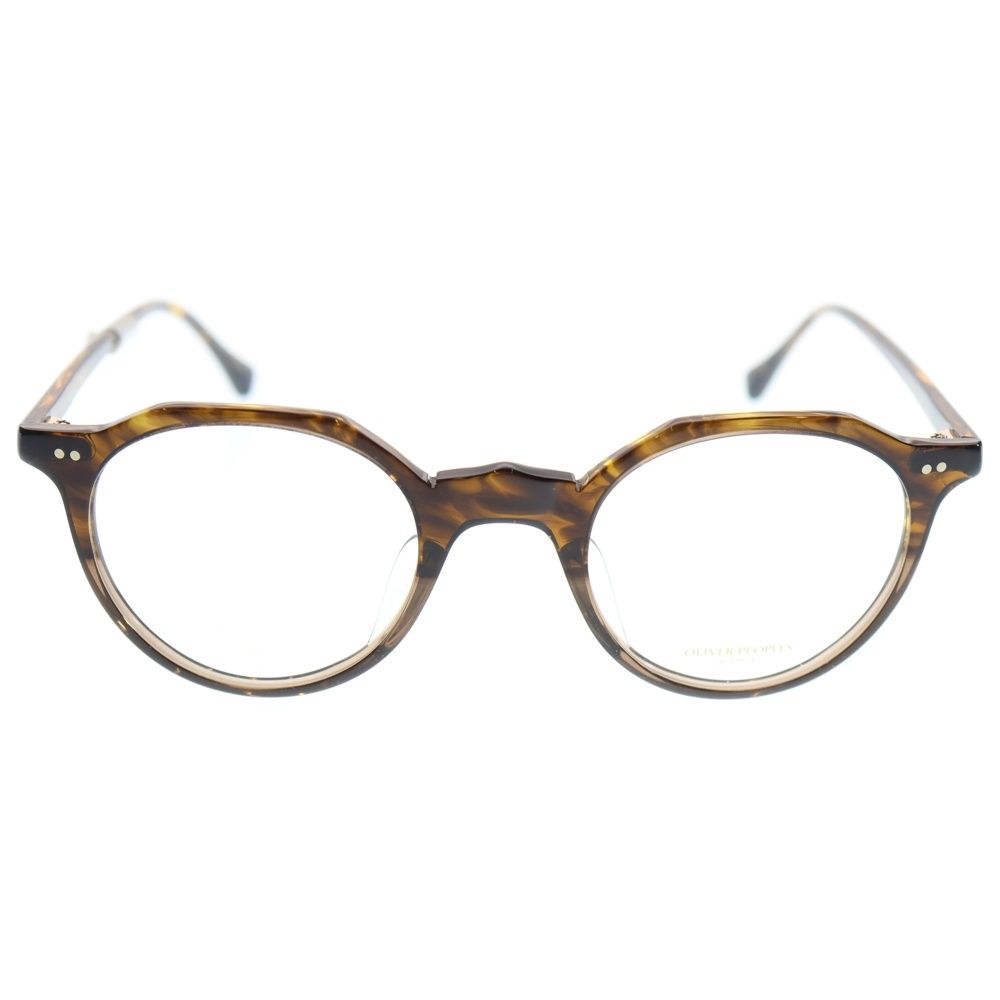 OLIVER PEOPLES オリバーピープルズ OP L XL クラウンパントシェイプ ロゴデザイン メガネ サングラス 眼鏡 ブラウン
