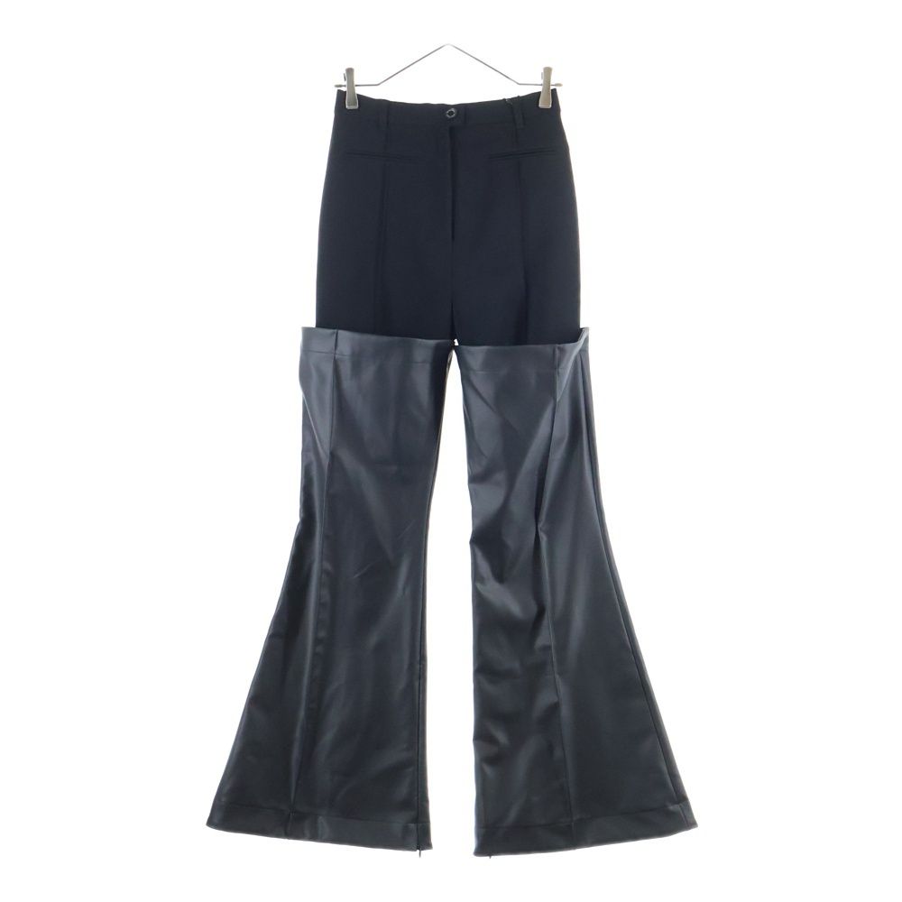 UNITED TOKYO ユナイテッド トウキョウ TSUNAGI 2 WAY ツナギ フェイクレザー ブーツパンツ ブラック レディース