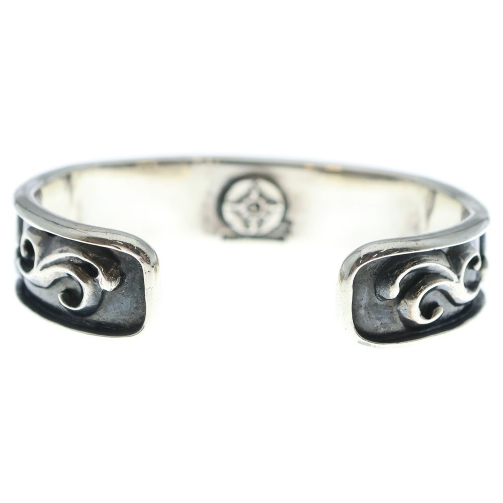 FIRST ARROW s ファーストアローズ BR 028 K 18付き フチ付カラ草彫り バングル ブレスレット シルバー ゴールド