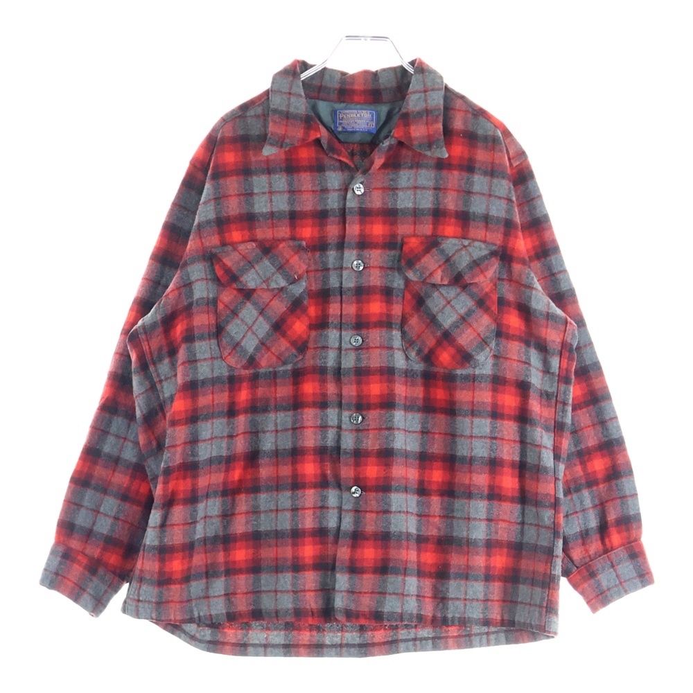 ペンドルトン 60 S VNTAGE WOOL L|S CHECK SHIRT ヴィンテージ ウール チェック 長袖シャツ レッド|グレー|ブラック