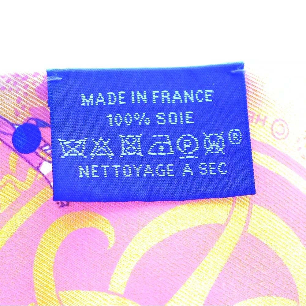 HERMES (エルメス) ツイリー パリジェンヌ オレンジ シルクスカーフ