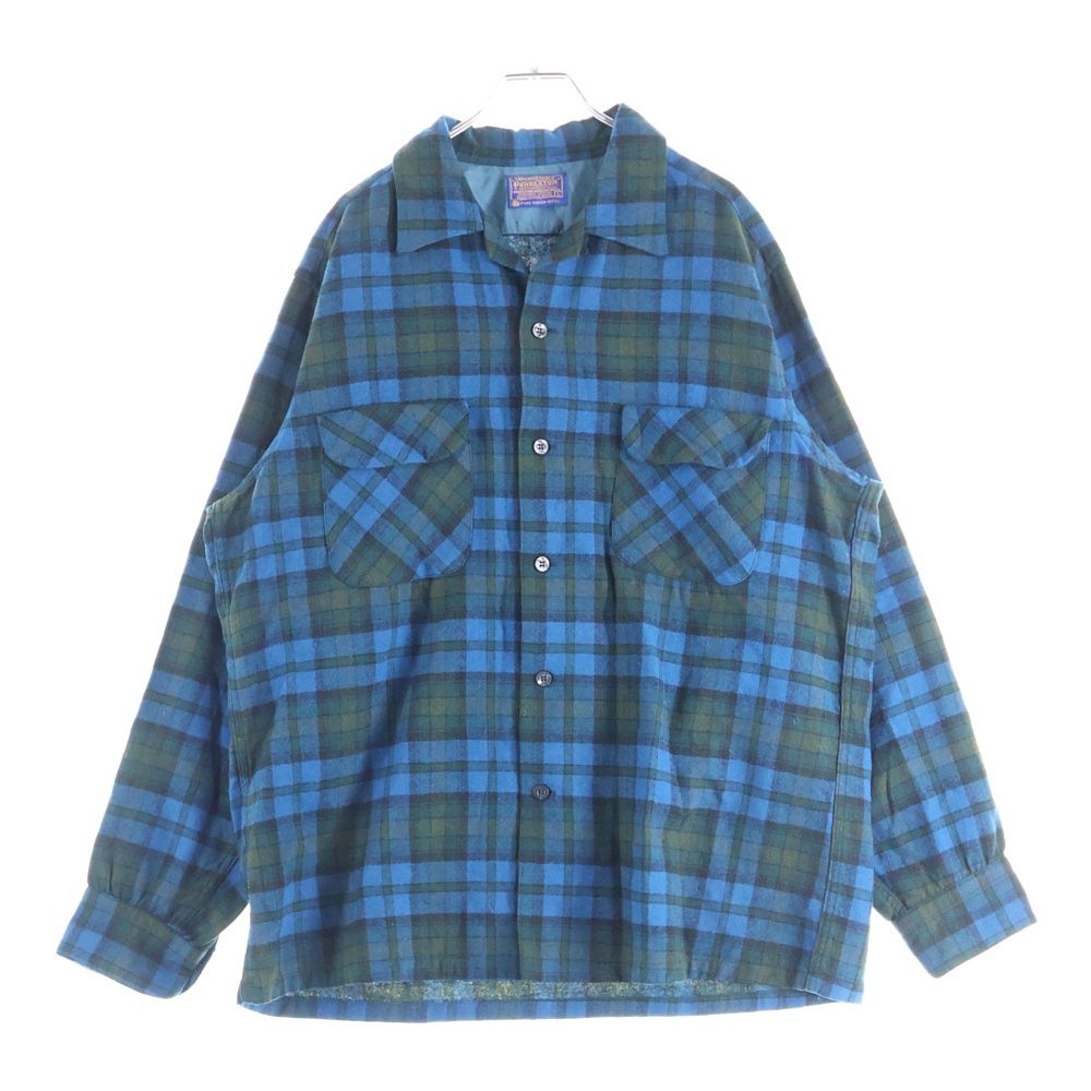 ペンドルトン 60 S VNTAGE WOOL L|S CHECK SHIRT ヴィンテージ ウール チェック 長袖シャツ ブルー|ブラウン|ブラック