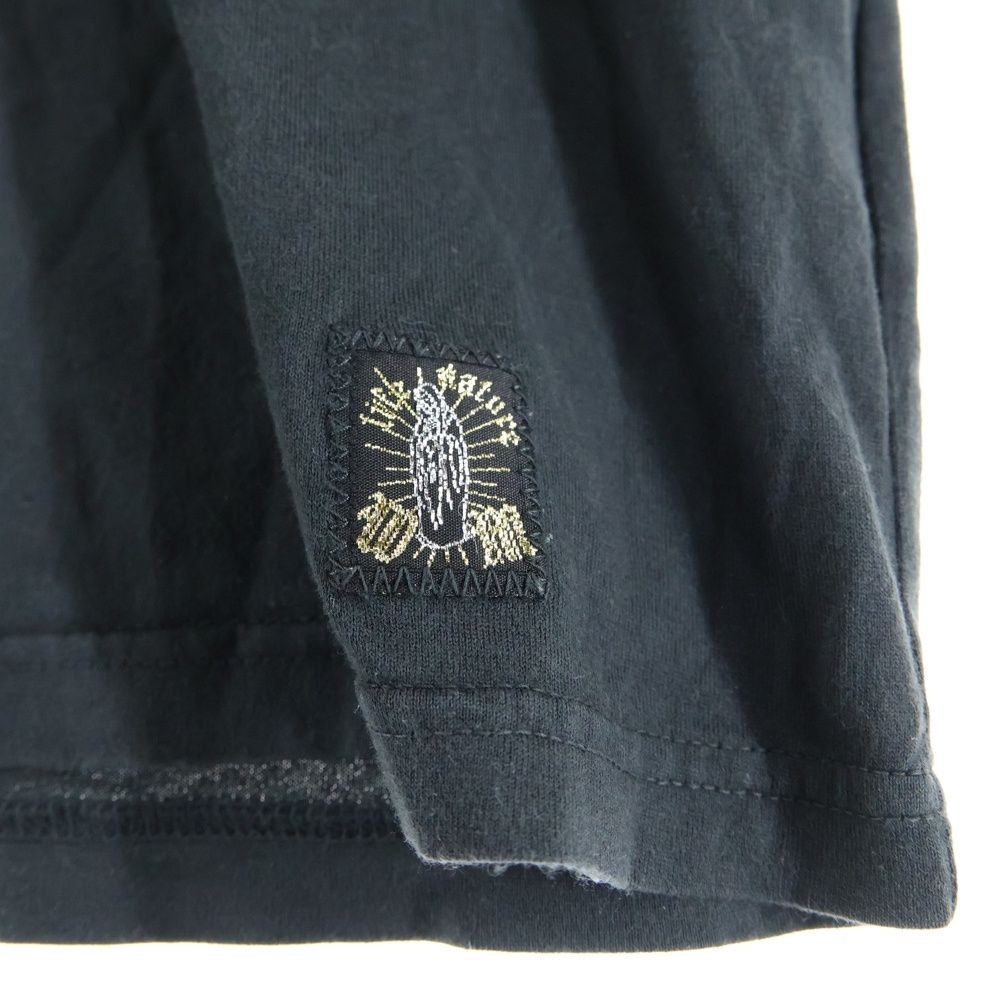 WACKO MARIA (ワコマリア) バックマリアデザイン クルーネック カットソー 半袖Tシャツ ブラック