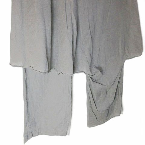  ヨウジヤマモトノアール YOHJI NOIR NV P 16 029 パンツ レイヤード コットンリネン 1 S相当 グレー X その他 パンツ