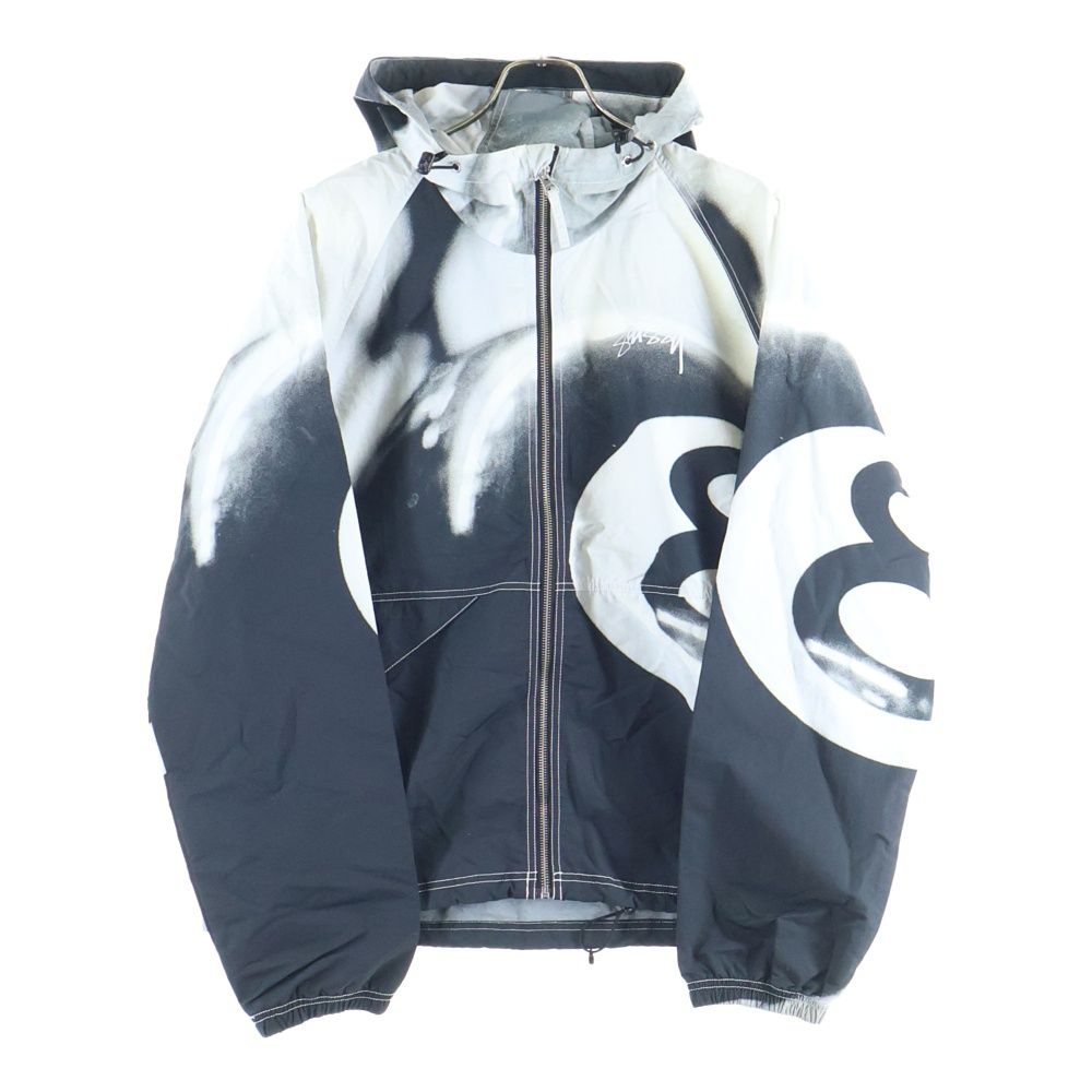 STUSSY ステューシー 8 ball beach shell 8ボール ビーチジャケット ブラック ホワイト 115702