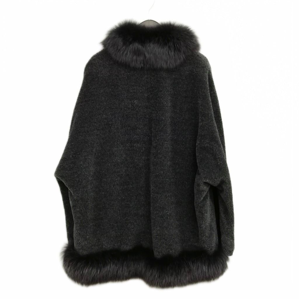 パオラアントニーニ PAOLA ANTONINI フォックスファー トリム ショール