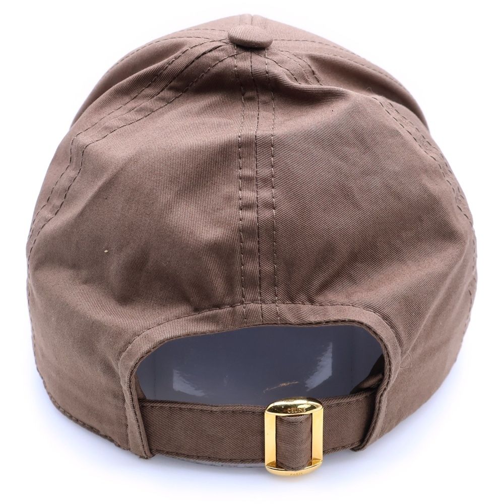 CELINE (セリーヌ) トリオンフ ベースボールキャップ 帽子 ブラウン