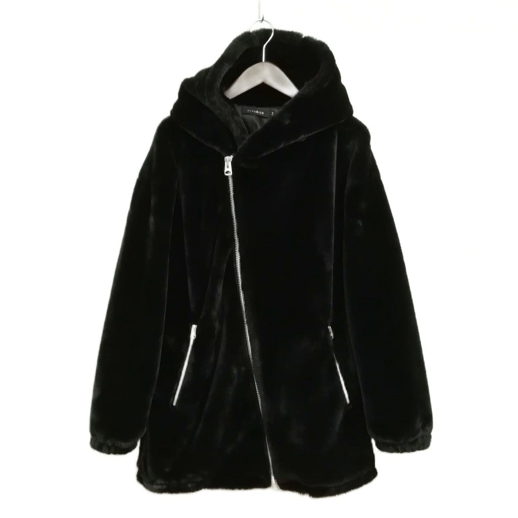 シヴァーライズ　ハーフコート シヴァーライズ CIVARIZE フェイクファー フーデット ジャケット