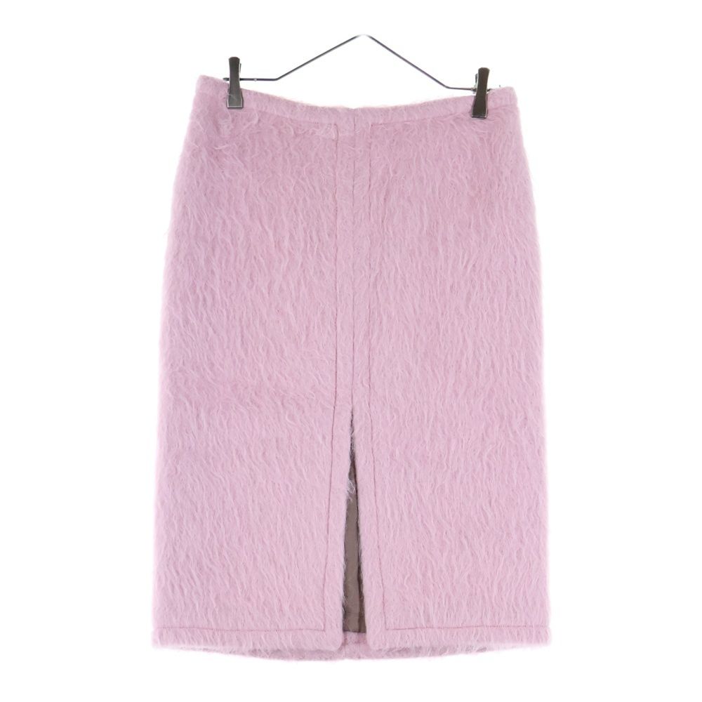 DRIES VAN NOTEN ドリスヴァンノッテン 24 AW FLUFFY SKIRT フラッフィー スリット ミディアム スカート ピンク レディース 242-010809