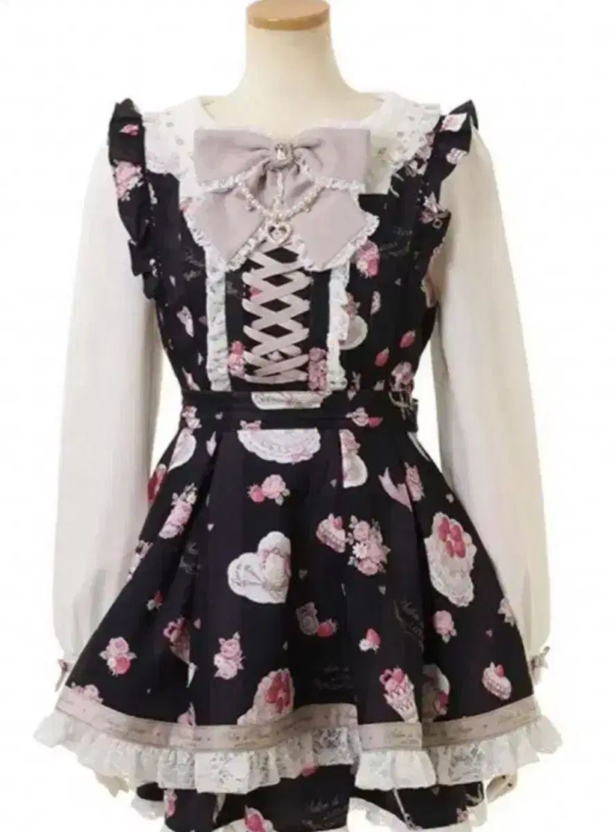 LIZ LISA サロン ド フレーズ セットアップ ブラック 地雷系 量産型