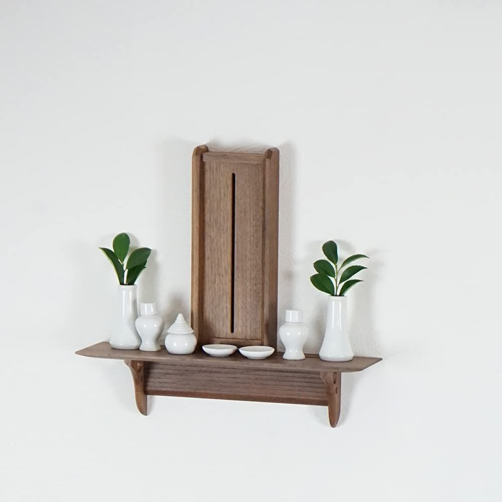 No.6 ウォールナット Kurumi Kagari 神具セット モダン神棚セット