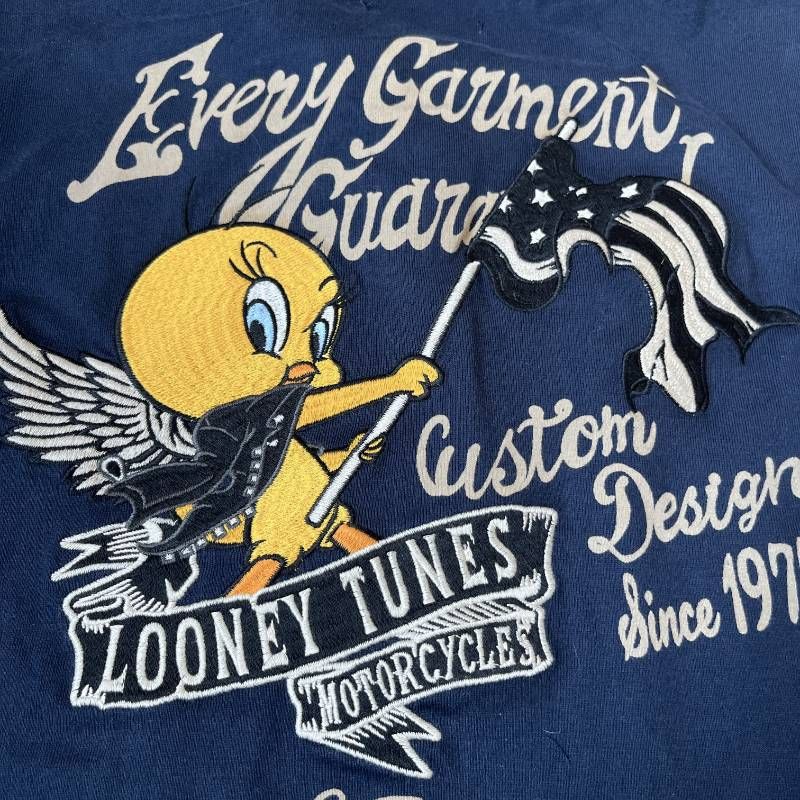 VANSON Looney Tunes Tweety Bird Embroidered Short Sleeve Polo