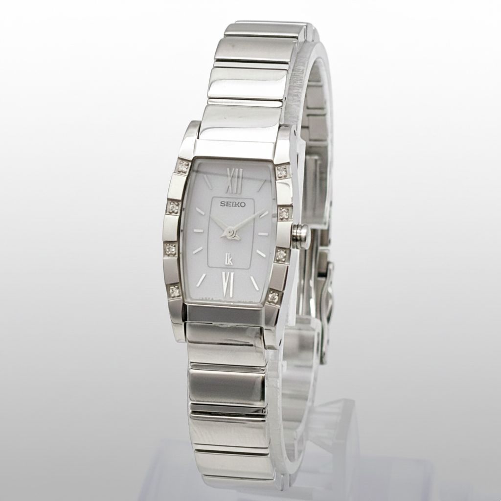 稼働 SEIKO セイコー ルキア レディース 腕時計 V 117 0 AM 8 Pダイヤ ソーラー 101