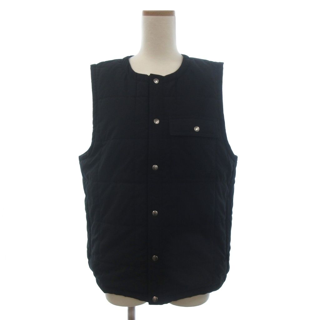 ザノースフェイス THE NORTH FACE メドウウォームベスト 前開き NY82330 ロゴ 刺繍 黒 ブラック M