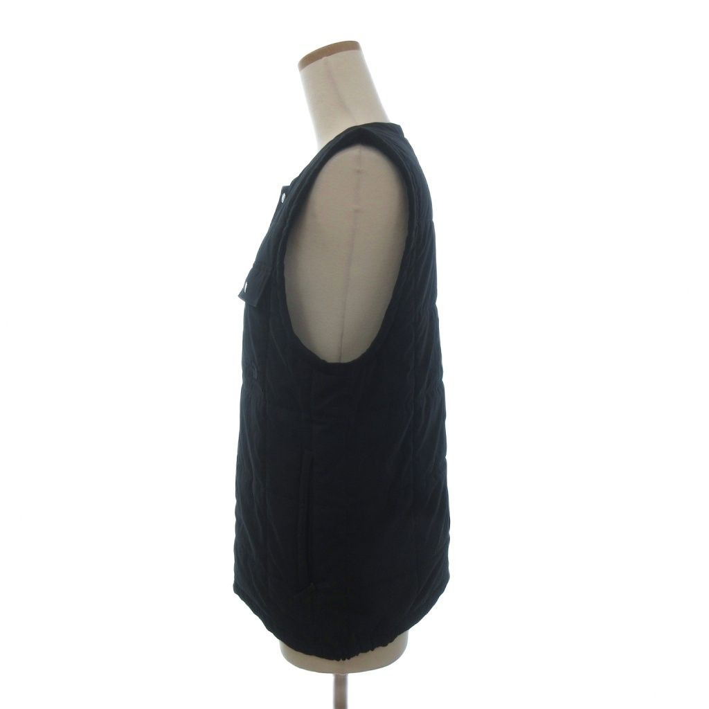 ザノースフェイス THE NORTH FACE メドウウォームベスト 前開き NY 82330 ロゴ 刺繍 黒 ブラック M