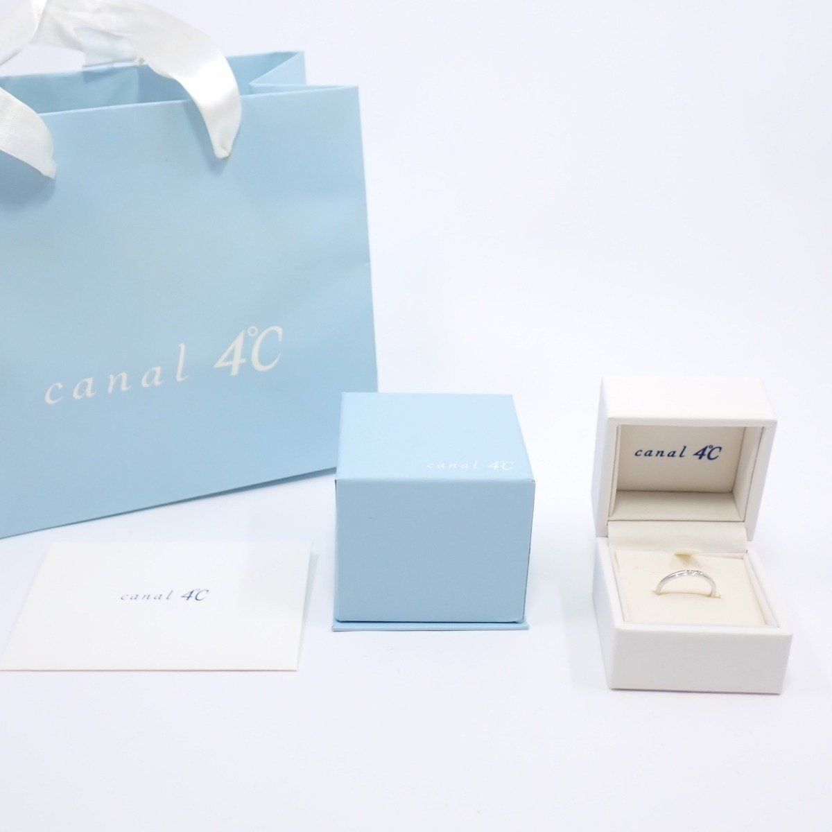 Canal4℃ カナル4℃ リング 指輪 K10WG/ダイヤモンド 11号【いおき質店