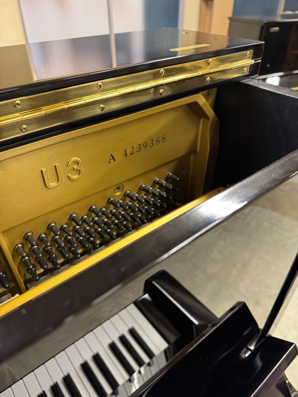 YAMAHA アップライトピアノ 黒 U3A - メルカリ