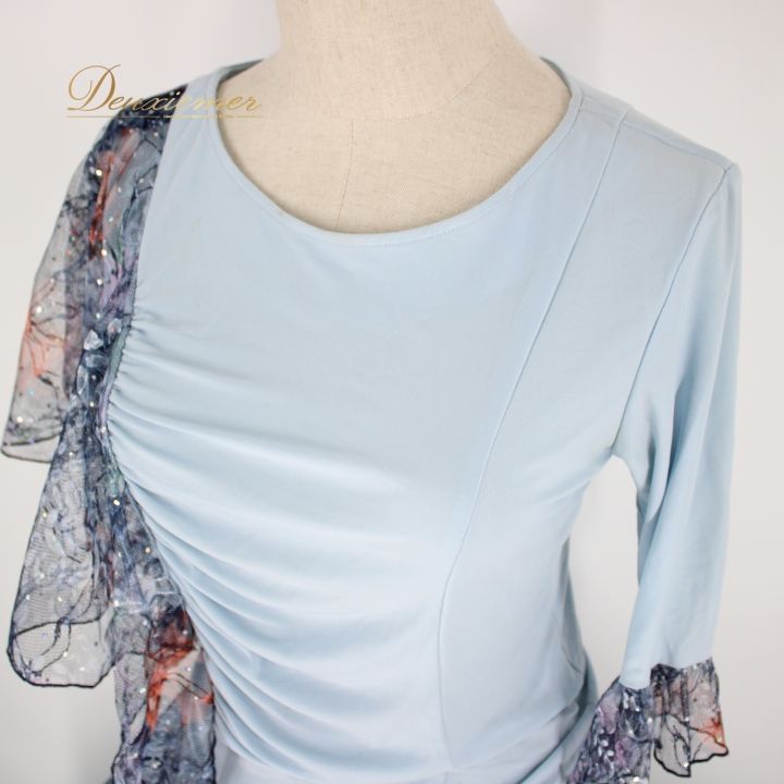 社交ダンス 衣装 スタンダード 上下セット ツーピース レッスンウェア