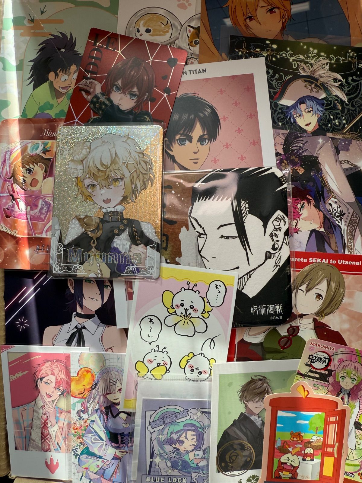 紙類 アニメ ゲーム まとめ売り 大量 コースター ポストカード カード