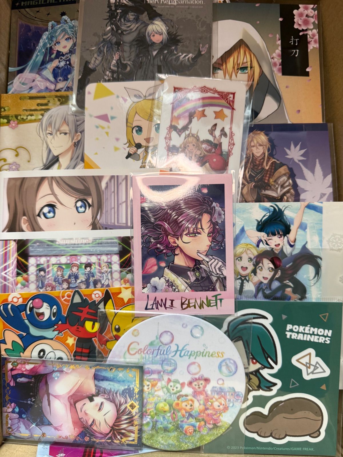 紙類 アニメ ゲーム まとめ売り 大量 コースター ポストカード カード