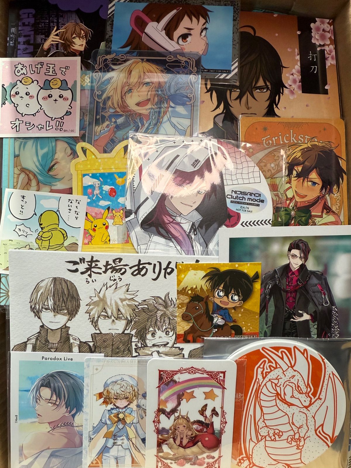 紙類 アニメ ゲーム まとめ売り 大量 コースター ポストカード カード