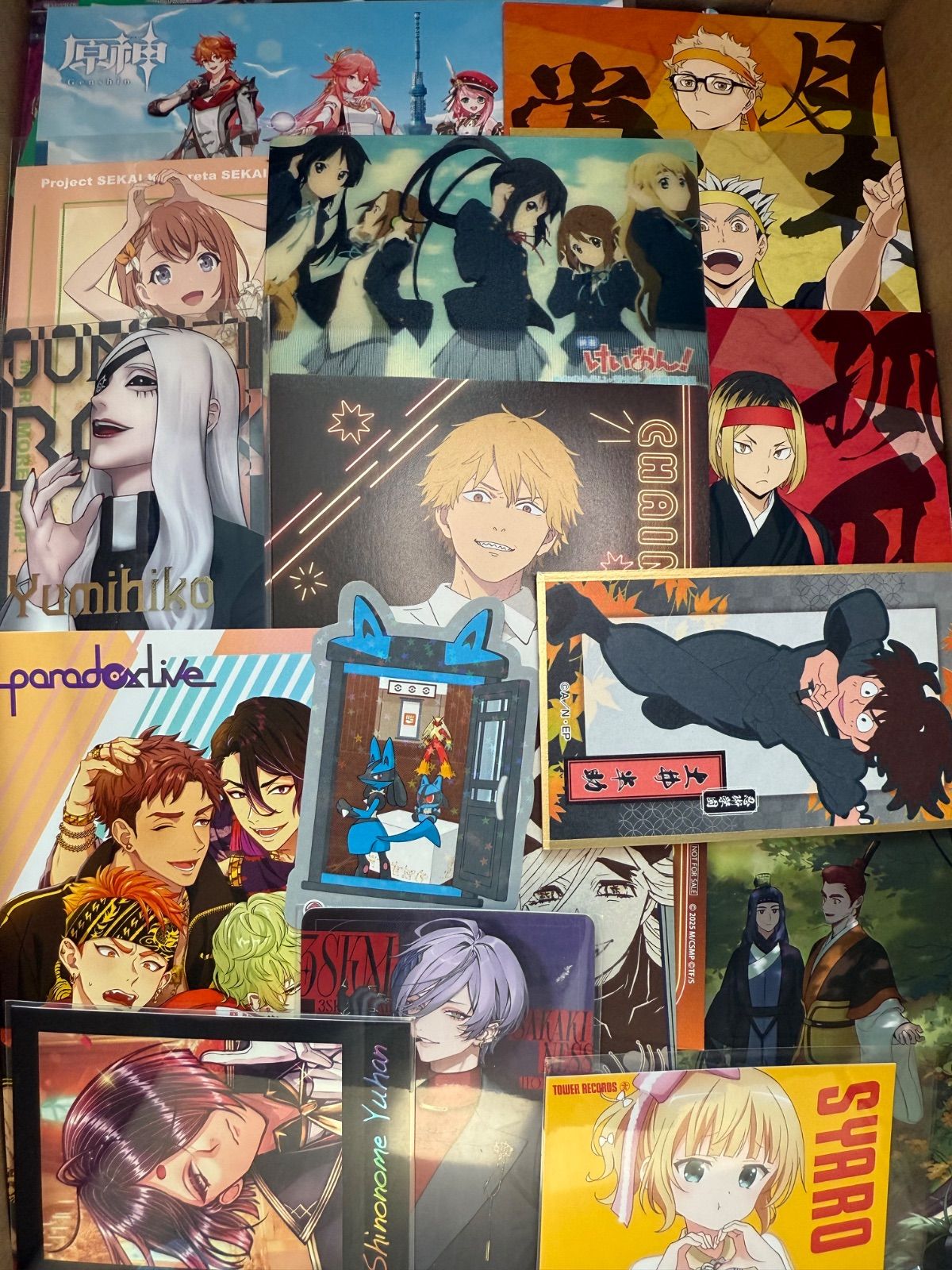 紙類 アニメ ゲーム まとめ売り 大量 コースター ポストカード カード